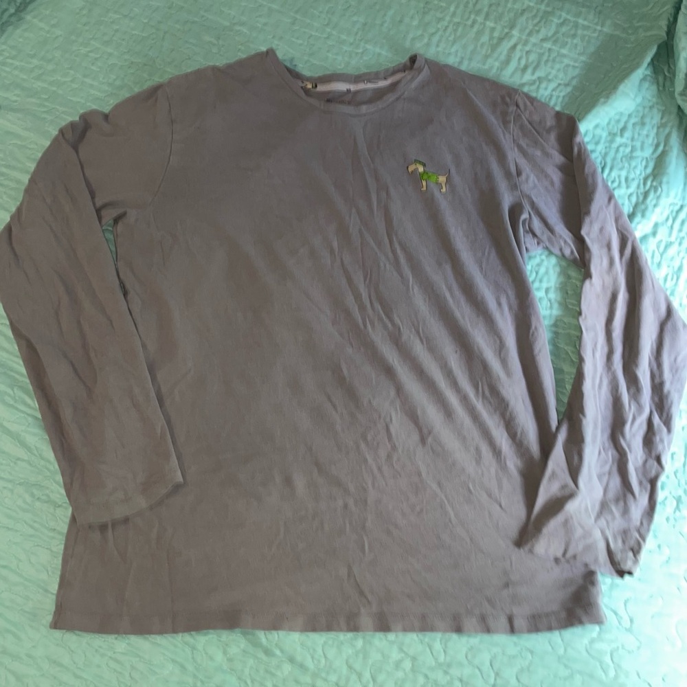 Hallow's Eve Gray Long Sleeve Shirt with Frankenstein Dog
